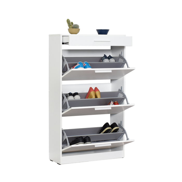 Hanah Home Zapatero Shc-431-Dd-1 Blanco y Diamante Hanah Home Zapatero Shc-431-Dd-1 Blanco y Diamante